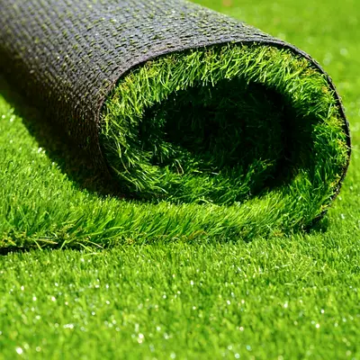 Lush Green Artificial Grass Roll for Instant Lawn Transformation