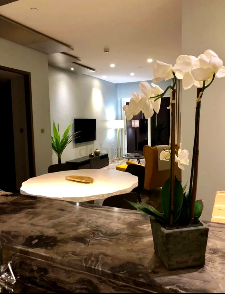 شقة بتصميم FENDI من غرفة نوم واحدة | طابق عالي | إطلالة على المارينا | مفروشة بالكامل | تشمل الفواتير | داماك هايتس، المارينا63777235664770113