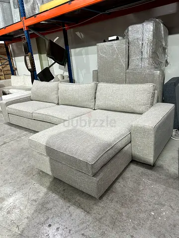 IKEA Kivik l shape four seater sofa beige