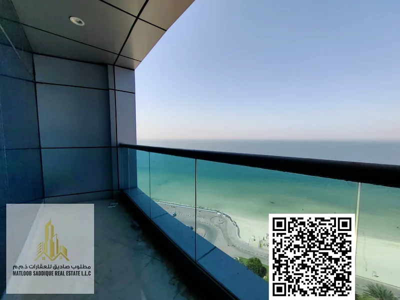 شقة من غرفتي نوم للبيع في ريزيدنس كورنيش عجمان بإطلالة بحرية كاملة63871086686722110