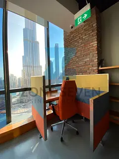 PRIVATE DESK | BURJ KHALIFA VIEW | WITH EJARI
