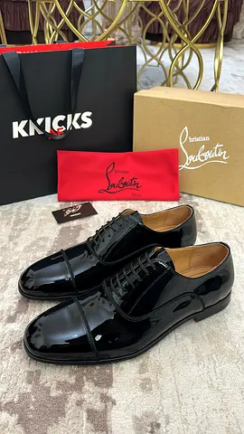 Christian Louboutin Patent Leather Loafers ‘Black’