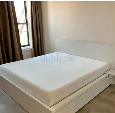 Malam king size bed 180/200cm bed with 2 storage drawers underneath and Ikea mattress