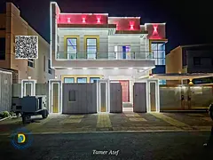 Enjoy the luxury of Al Rawda Villa, 3 floors, including air conditioning, spacious areas with pool,