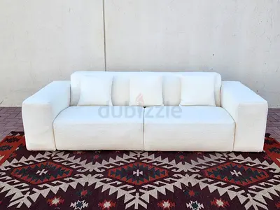 Marina home three seater sofa off-white in like new