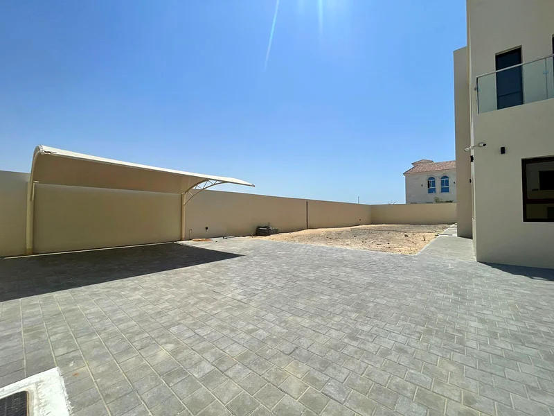 Prime location within walking distance of Quranic Park - Spacious 5-bedroom new villa for rent in Al Khawaneej 163405179551105112