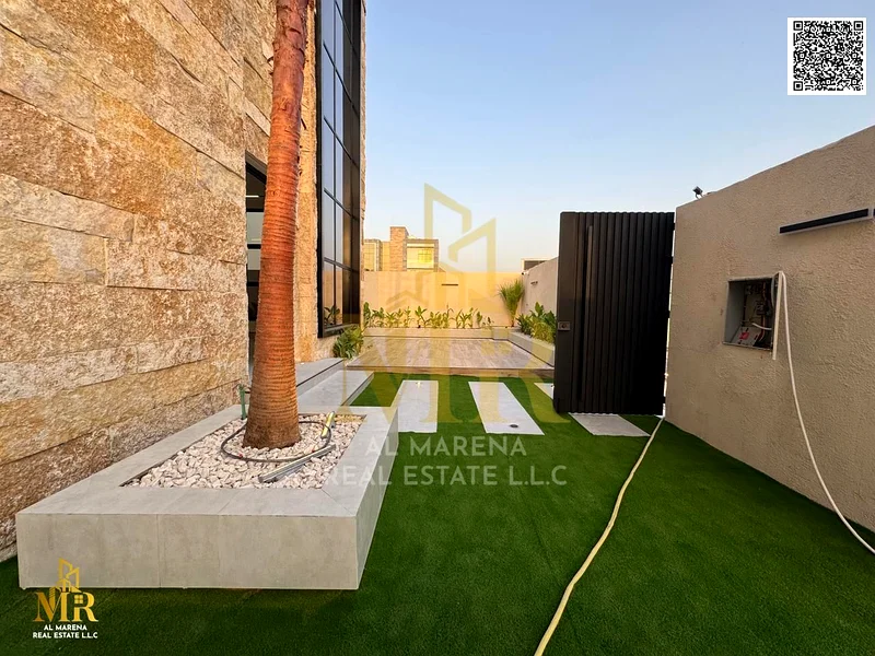 It consists of: A large master living room + a master reception hall 5 master bedrooms with built-in wardrobes A main kitchen & a prep kitchen A maste63872558063745113