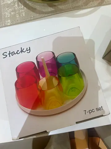 Colorful Stackable Cups Set