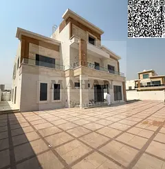 Villa for sale in Ajman Al Yasmeen 8 master bedroom 2hall majlis land area 8000 Sqft very good locat