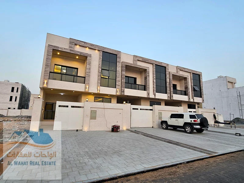A townhouse villa for sale directly from the owner in Al Helio 2, Ajman, in a prime location close to Azha Community, with a 9-meter front setback fro63912467227523110