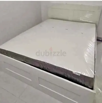 IKEA brimness queen size bed with 4 storage drawers underneath and with  IKEA mattress