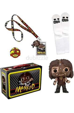Funko WWE Mankind Collectors Lunch Box Figure Bundle GameStop Exclusive Sealed