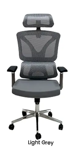 Ergonomic Mesh Office Chair in Light Grey
