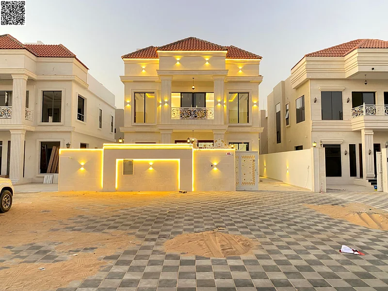 Luxury villa for sale in Al Helio 2 - Ajman, in a prime location close to all services and schools. The price includes registration and ownership fees63895689330179111