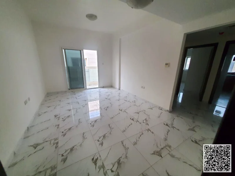 The most beautiful apartment, one bedroom, a hall, two bathrooms, with a balcony and built-in wardrobes, for annual rent in Ajman - Al Rashidiya 263720327948033110