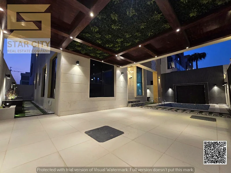 Luxury villa with a swimming pool, waterfall and rooftop seating area in Al Helio 2 at an attractive price63914319012483114