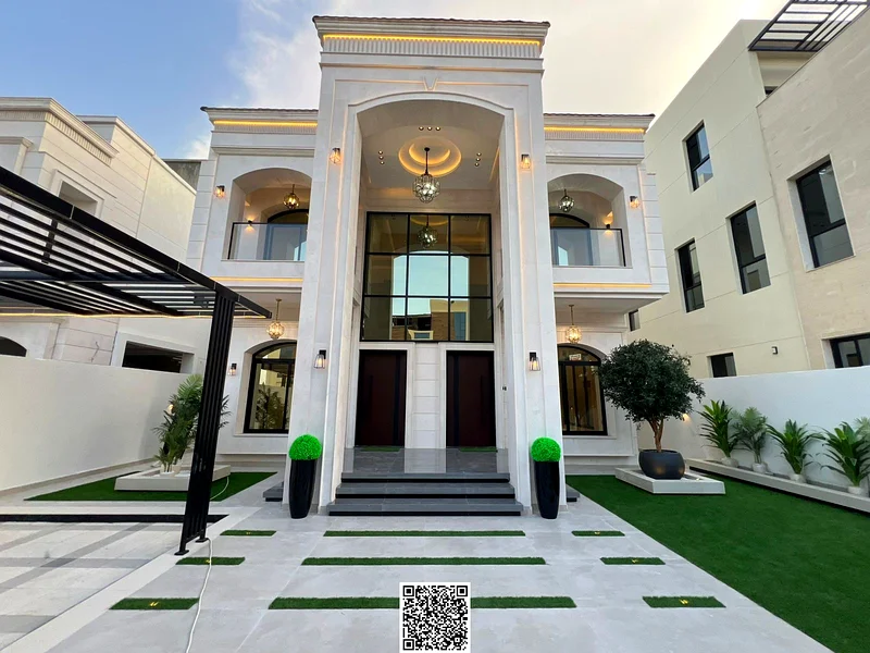 Luxury classic villa in the most prestigious areas of Ajman, spacious area | private pool | freehold for life for all nationalities63880722398339114