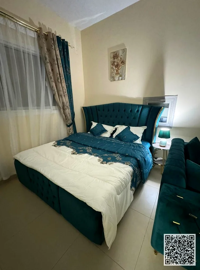 The most beautiful studio with a separate kitchen and a balcony, furnished for monthly rent in Ajman - Al Jurf 2 - Al Yasmeen Towers63837479930499110