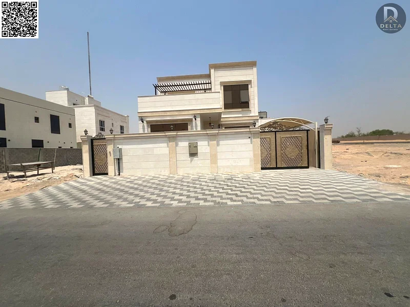 A golden opportunity to own a luxurious villa in Ajman, 4 master bedrooms, including electricity, water, and air conditioning. Freehold for all nation63891458403457112