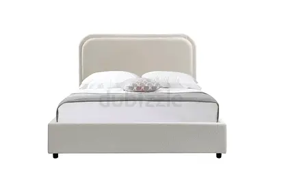 Fabric Bed Frame in Double/Queen/Eastern King Size (Beige)