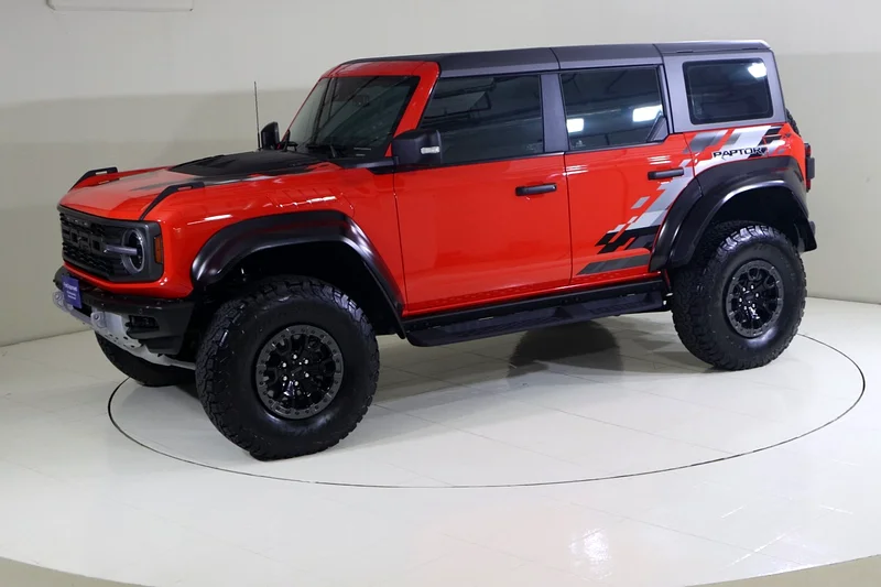 CODE ORANGE BRONCO RAPTOR @ AL TAYER MOTORS PRE OWNED SHOWROOM COMPLEX AL QUOZE.63488775896578111
