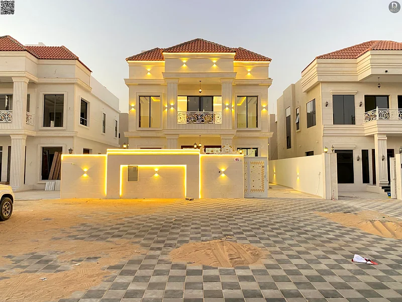Without a down payment, own one of the most luxurious villas in Ajman, with a palace design, super deluxe finishes, and personal construction, includi63895561869569111