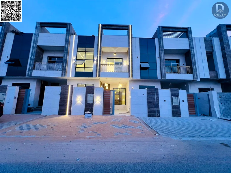 Luxury townhouse in Al Helio 2, Ajman - 3 bedrooms, roof, freehold, including registration fees, prime location near all services63894745454977110