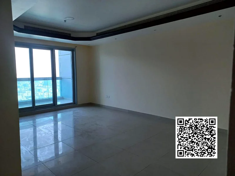 شقة بغرفة نوم واحدة وإطلالة على البحر في برج كورنيش عجمان - واسعة ومشرقة63810438915458113