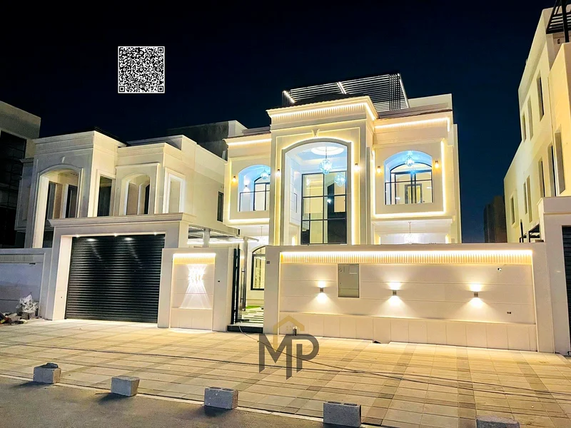أفضل الفيلات الفاخرة للبيع بتصميم كلاسيكي، وحديقة كبيرة، وسقف، و5 غرف ماستر، بدون رسوم خدمة، وملكية حرة لجميع الجنسيات63880722301314111