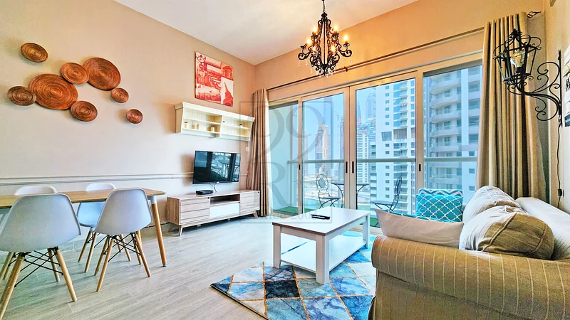 Furnished | Marina View | Balcony | Near Metro63799977204098112