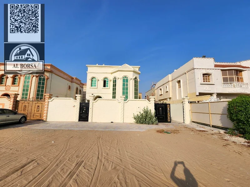 ✨🏡 للإيجار، فيلا في عجمان، منطقة المويهات 2، خمس غرف نوم ✨🏡، مجلس، صالة، غرفة خادمة، مطبخ رئيسي، ومطبخ تحضيري. الـ63715483839362110