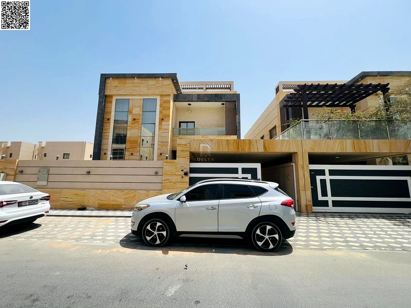 Luxury 5 bedroom villa in Al Tallah 1, Ajman - fully furnished, electricity, water and air conditioning included. Prime location near services. Freeho63865131589890111