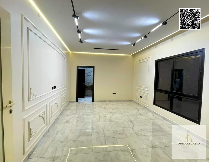 For freehold ownership in Ajman, all nationalities, a luxurious villa in Al Helio 2, the first resident, negotiable, two floors and a roof, 3 master b63914318961283113
