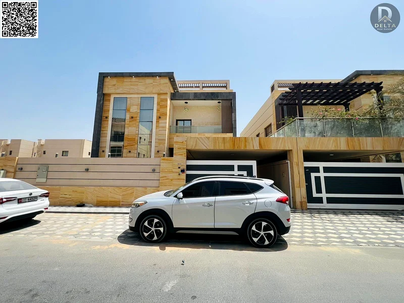🏡 For Sale – Luxury Villa Opposite Saudi German Hospital in Al Tallah, Ajman | Freehold including electricity, water, air conditioning, and furniture63865131607425110