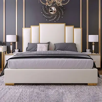 Luxurious Modern Bed with Elegant Design