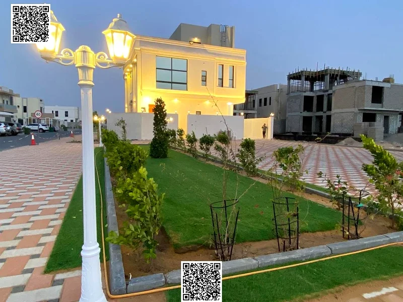 Corner villa for sale in Al Bahia - with a private pool, elegant design on two streets, price includes registration fees. A great opportunity for luxu63880835142530110