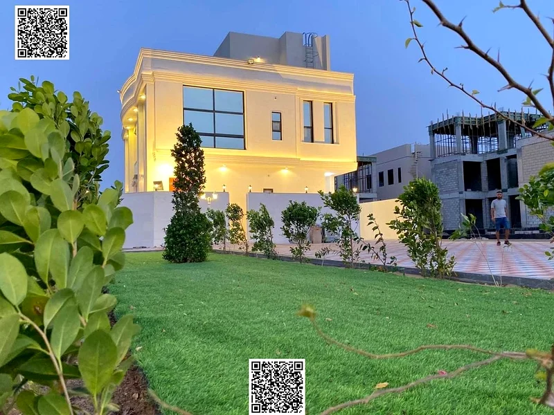 Corner villa for sale in Al Bahia - with a private pool, elegant design on two streets, price includes registration fees. A great opportunity for luxu63880835142530111
