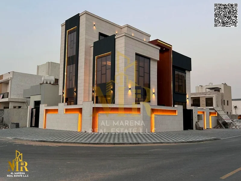 Location: Al Bahia - Ajman Land Area: 3,500 square feet Number of Floors: Two floors + roof Rooms: 7 master bedrooms Living Room: Majlis + 2 spacious63882550646914111