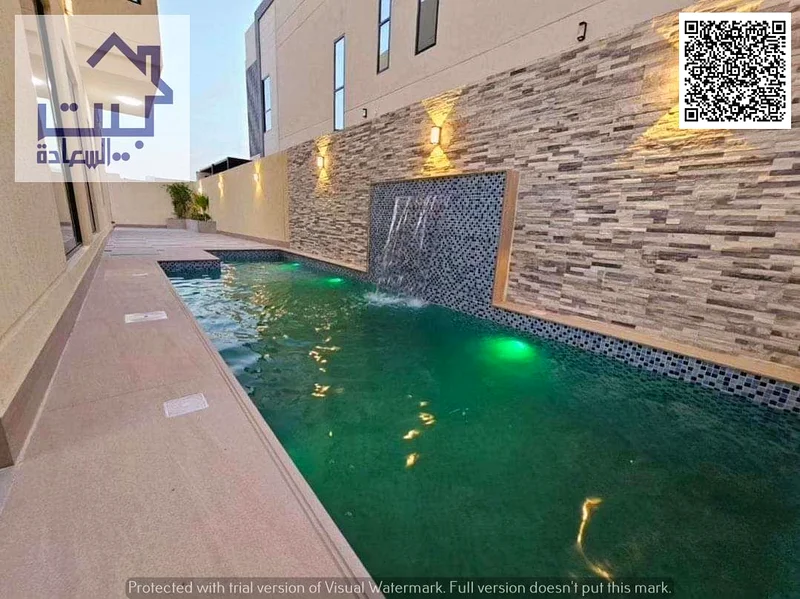 The villa of your dreams, two floors and a rooftop with a swimming pool, water, electricity, and air conditioning, at a great price, on Sheikh Mohamme63894745667458114