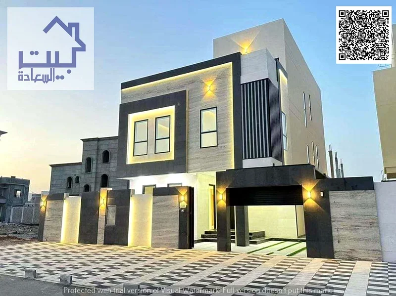 The villa of your dreams, two floors and a rooftop with a swimming pool, water, electricity, and air conditioning, at a great price, on Sheikh Mohamme63894745667458110