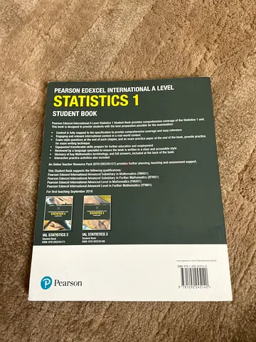 Pearson Edexcel International A Level Pure Mathematics 1, 2 and Statistics1 Student Book