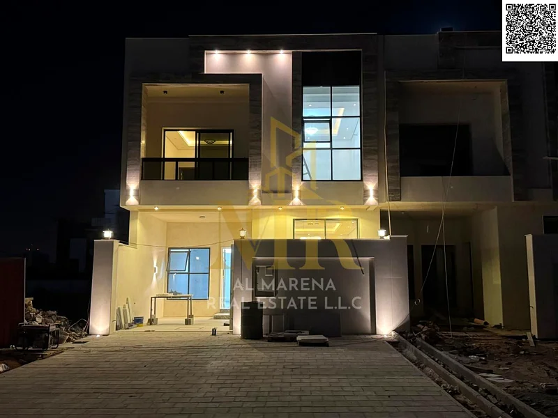 For freehold ownership in Ajman, with bank financing or cash, own a luxurious villa for sale in Al Helio 2, the first modern resident. It consists of63894745603842111