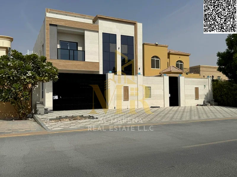 _ A wonderful opportunity _ for freehold ownership _ for sale in Ajman and freehold for all nationalities, a luxurious villa in Al Muwaihat, 1 floor,63869495795714110
