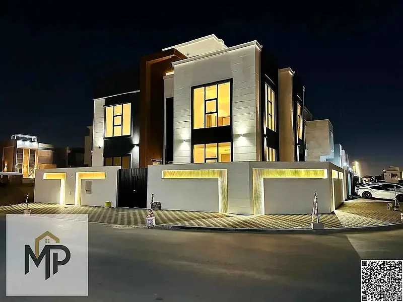 Villa for sale - two floors and a large courtyard - close to Sheikh Mohammed bin Zayed Road - freehold for all nationalities for life63880618952451112