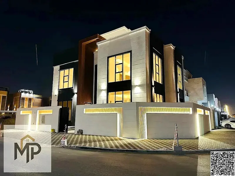 Villa for sale - two floors and a large courtyard - close to Sheikh Mohammed bin Zayed Road - freehold for all nationalities for life63880618952451110