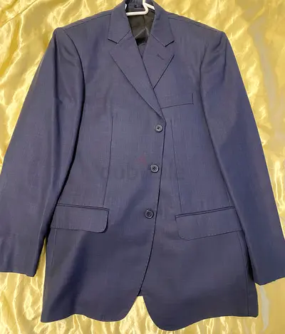 Italian Suit with Trousers Dark Blue