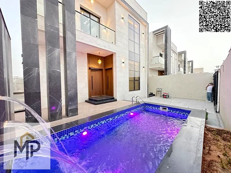 Directly from the owner for sale, a luxury villa with a swimming pool, including registration fees.63897085968387113