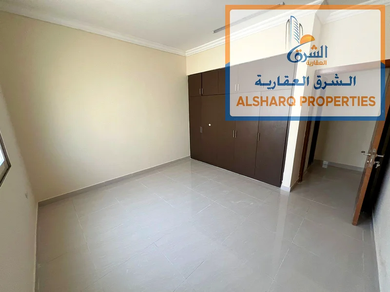 For annual rent, the most upscale apartment in Al Jurf 2, Ajman, one bedroom, a hall, and wall cabinets, at a very good price.63715025111297113