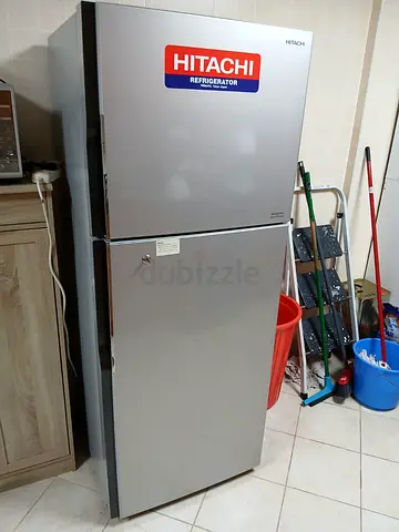 Hitachi two door fridge freezer inverter technology latest model 65cm width 170cm height 440 litter