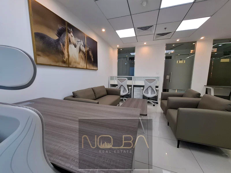 Prime Office Location in Dubai | Executive Office |  | Upgraded & Fully Furnished | High / SZR & Sea View63618504709249112